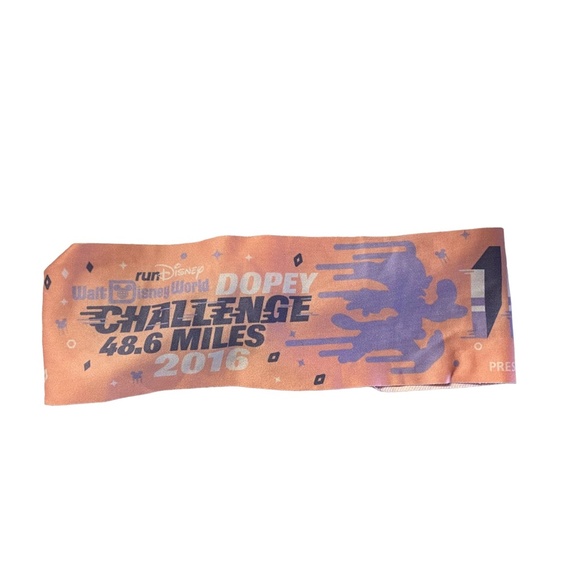 2016 Disney runDisney WDW Dopey Challenge 48.6 "I Did It" Bondi Band Headband - Picture 1 of 3